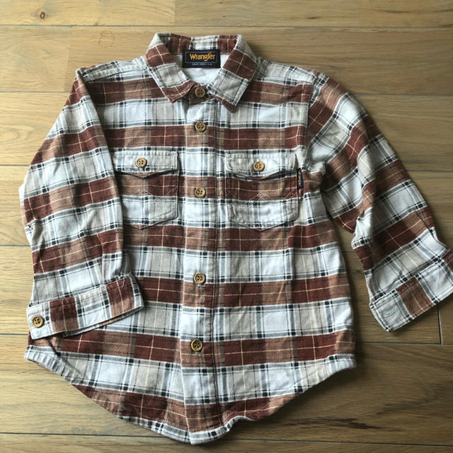 Wrangler(ラングラー)のWrangler  ラングラー　チェックシャツ サイズ90 キッズ/ベビー/マタニティのキッズ服男の子用(90cm~)(ブラウス)の商品写真