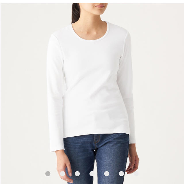 MUJI (無印良品)(ムジルシリョウヒン)の長袖　Tシャツ レディースのトップス(Tシャツ(長袖/七分))の商品写真