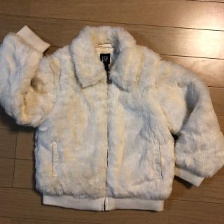 ベビーギャップ(babyGAP)のbaby GAPの２wayファーブルゾン＆ベスト (5歳　110)(ジャケット/上着)