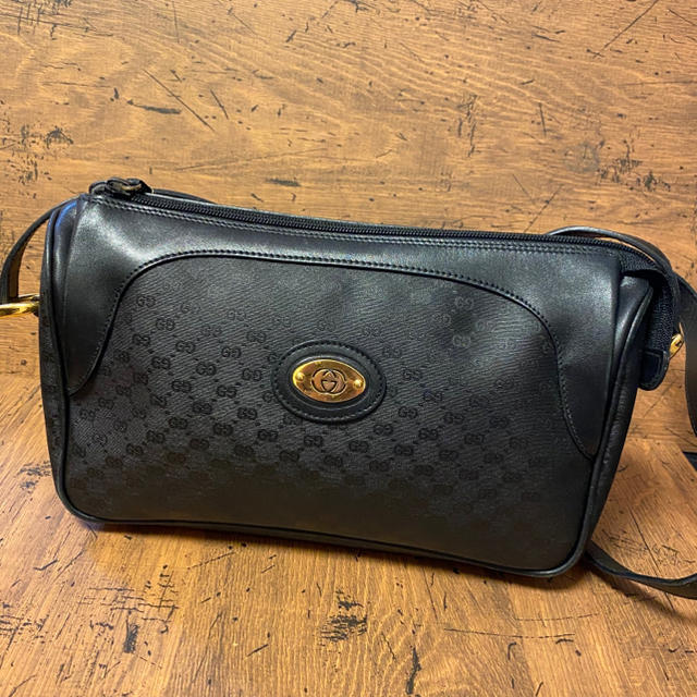 Gucci - レア！オールドグッチ☆マイクロGG ショルダーバッグ 黒の通販 by jamjam's shop｜グッチならラクマ