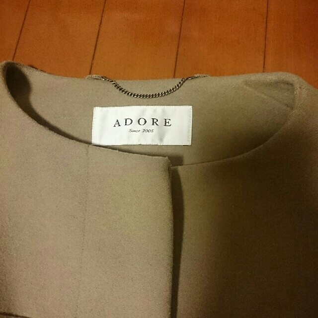 ADORE(アドーア)のADORE ノーカラーコート クリーニング済み レディースのジャケット/アウター(ロングコート)の商品写真