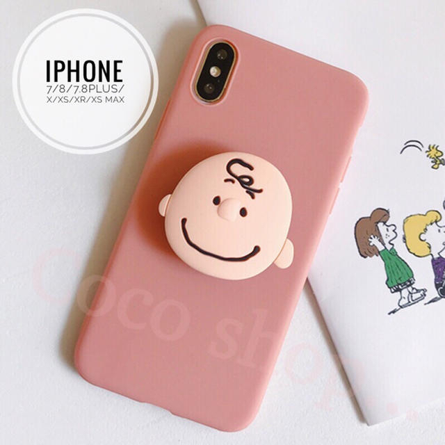 Snoopy 新品 大人気iphoneケースチャーリーブラウン 便利なポップソケット付 韓国の通販 By ２点ご購入で 100 おまとめ割引 １点毎に 100 スヌーピーならラクマ