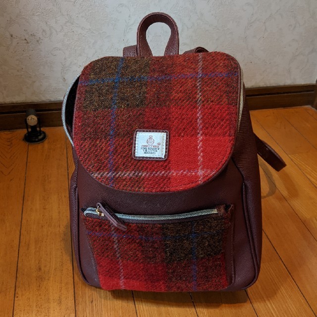 Harris Tweed(ハリスツイード)のハリスツイード風ミニリュック レディースのバッグ(リュック/バックパック)の商品写真