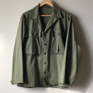 RRL - アメリカ軍 M-43 HBTジャケット 13スターボタン 使用感 RRL - アメリカ軍 M-43 HBTジャケット 13スターボタン 使用感