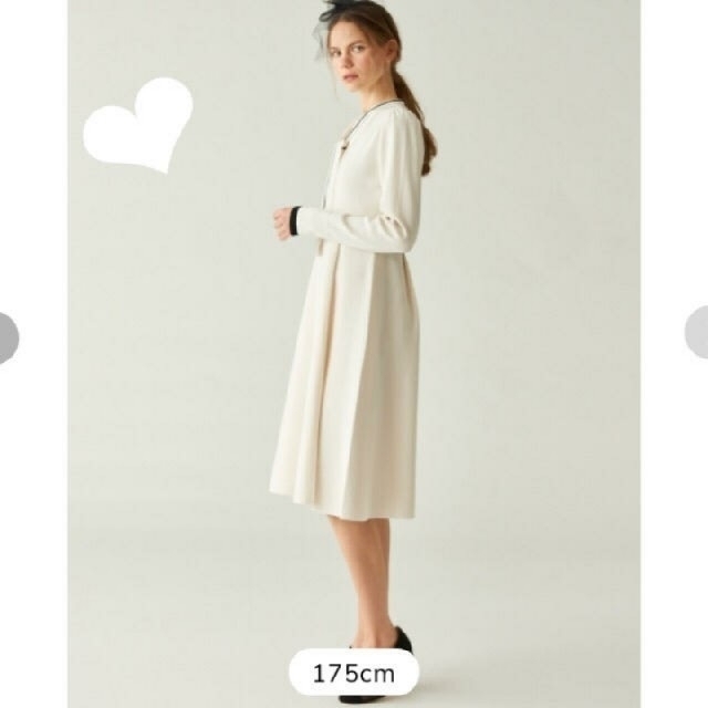 良品】CELFORD ロングニットワンピース 2ピース 2way ホワイト36