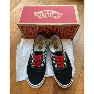 ヴァンズ(VANS)のバンズ　オーセンティック　キッズ　21㎝　チェック(スニーカー)