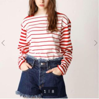 マウジー(moussy)のMOUSSY LOCK STRIPE LONG SLEEVE(カットソー(長袖/七分))