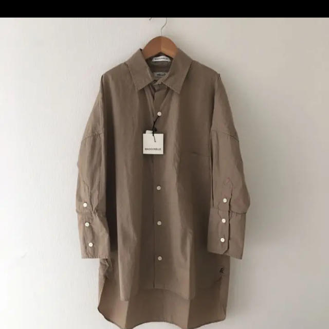 マディソンブルーJ.BRADLEY CUFF SHIRT ベージュ 01 美品