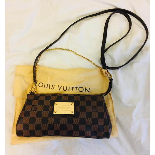 louis vuitton ショルダーバッグ　eva ダミエ柄　2way 美品