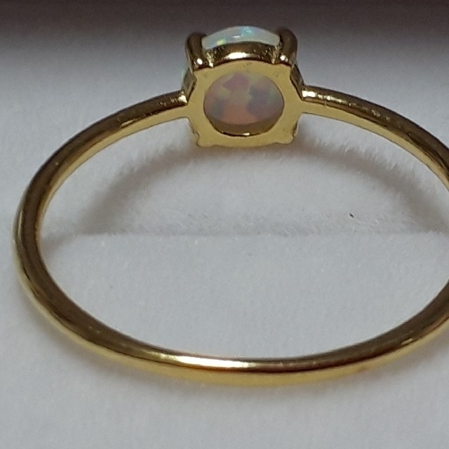※専用※　合成オパール　925リング メンズのアクセサリー(リング(指輪))の商品写真