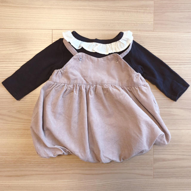 petit main(プティマイン)のpetit main 80cm ワンピース＆ロンパースセット キッズ/ベビー/マタニティのベビー服(~85cm)(ワンピース)の商品写真