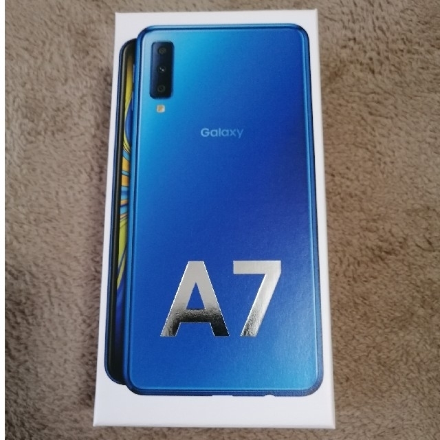 SAMSUNG(サムスン)のGalaxy A7　SM-A750C Blue スマホ/家電/カメラのスマートフォン/携帯電話(スマートフォン本体)の商品写真