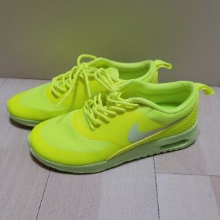 ナイキ(NIKE)の試着のみ【NIKE 】ネオンイエロースニーカー 24㎝(スニーカー)