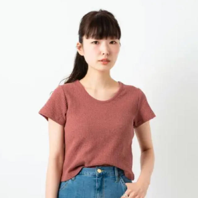 Kastane(カスタネ)のkastane 無地半袖ワッフルtee カスタネ  レディースのトップス(Tシャツ(半袖/袖なし))の商品写真