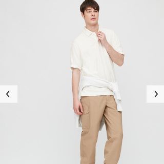 ユニクロ(UNIQLO)の新品未使用タグ付 ユニクロオーバーサイズジャージーポロシャツ　2020ＳＳ(ポロシャツ)