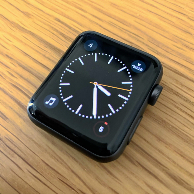 腕時計(デジタル)【美品】Apple watch series3 スペースグレイ アルミケース