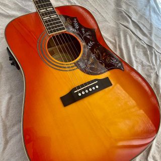 Epiphone - エピフォン ハミングバード トップ単板 エレアコ 美品の ...