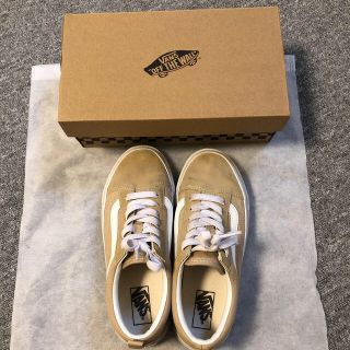 ヴァンズ(VANS)のVans バンズ　OLD SKOOL オールドスクール　ベージュ　キッズ22(スニーカー)