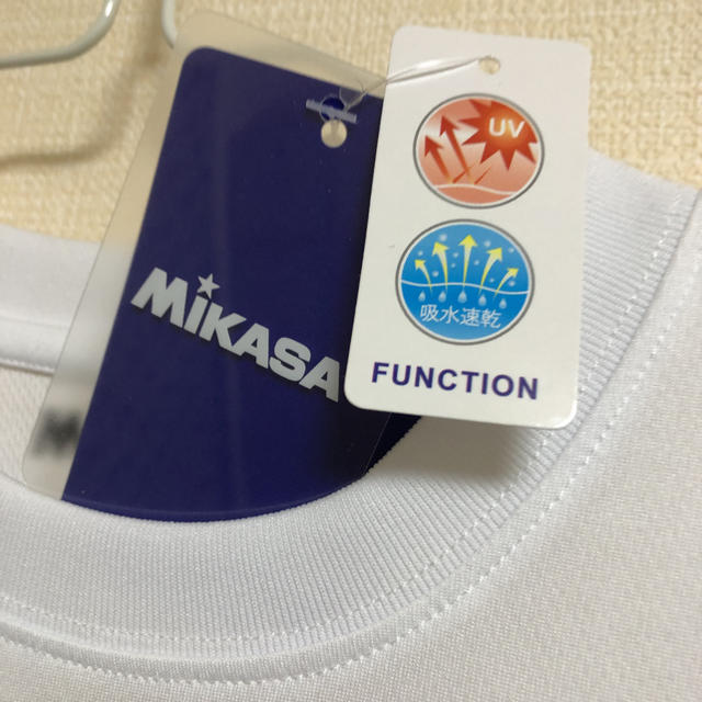 MIKASA(ミカサ)のMIKASA  ミカサ　バレーボール　Tシャツ　ホワイト スポーツ/アウトドアのスポーツ/アウトドア その他(バレーボール)の商品写真