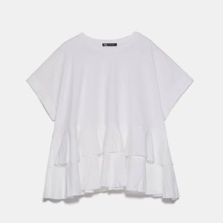 ザラ(ZARA)のnaas様専用 ZARA フリルＴシャツ(Tシャツ(半袖/袖なし))