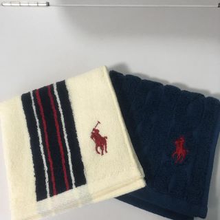 ラルフローレン(Ralph Lauren)の新品　ラルフローレン　タオルハンカチ2枚(ハンカチ)