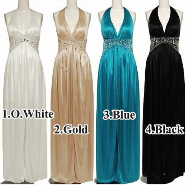 ゴールド＊ホルターインナーミニドレス レディースのフォーマル/ドレス(その他ドレス)の商品写真