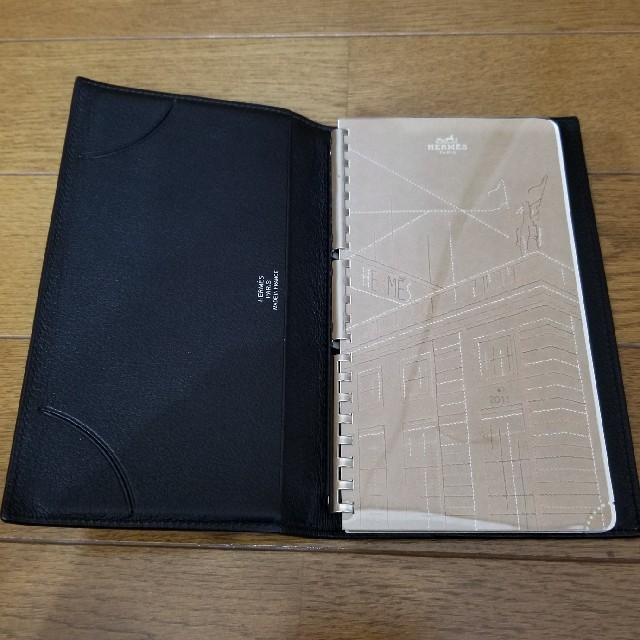 状態良好 エルメス HERMES 手帳カバーアジェンダ ヴィジョン ブラック
