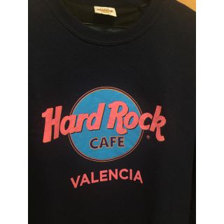 ハードロックカフェ VALENCIA プリントロゴ hard rock cafe(スウェット)