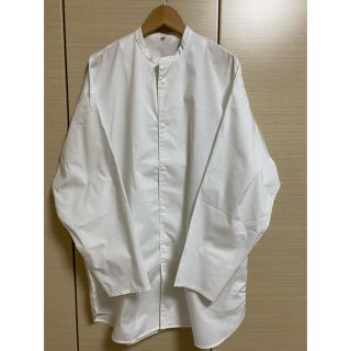 ストレッチ高密度織りロングシャツ ＸＸＳ～ＸＳ・オフ白