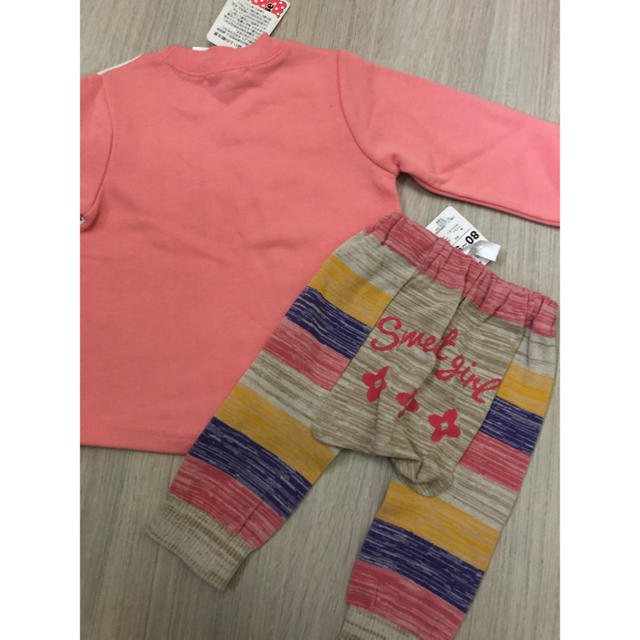 トップス　ズボン　95 キッズ/ベビー/マタニティのキッズ服女の子用(90cm~)(Tシャツ/カットソー)の商品写真