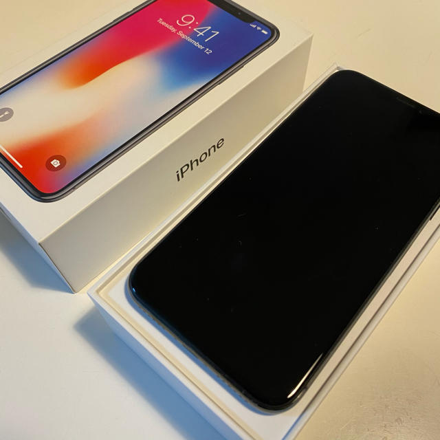 公式販売中 ジャンク品 iPhone X Space Gray 256 GB SIMフリー