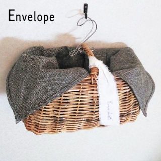 ミナペルホネン(mina perhonen)の美品 エンベロープ✨Envelope リネンウール あずま袋 かごバッグインナー(トートバッグ)