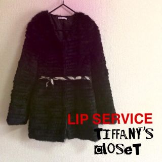 リップサービス(LIP SERVICE)の送料込み 毛皮ラビットリアルファーコート(毛皮/ファーコート)