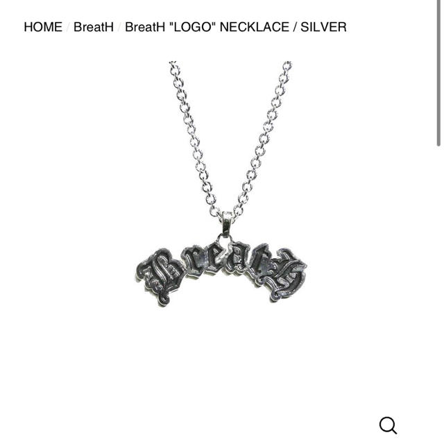 BREATH LOGO NECKLACE 新品　BADHOP