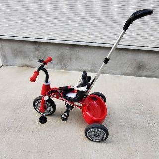 mini 三輪車　手押し　ミニ　正規ライセンス品　折りたたみ(三輪車)