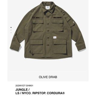 ダブルタップス(W)taps)のL 20AW WTAPS JUNGLE / LS / NYCO. RIPSTOP(シャツ)