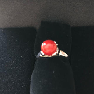 【未使用】綺麗な血赤珊瑚リング(リング(指輪))