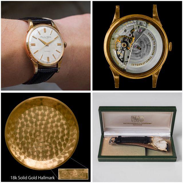 IWC インターナショナルウォッチカンパニー 金無垢 手巻き時計 腕時計-
