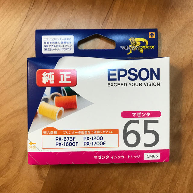 EPSON(エプソン)のEPSON マゼンタ 65 期限切れ スマホ/家電/カメラのPC/タブレット(PC周辺機器)の商品写真