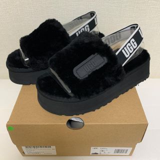 アグ(UGG)のUGG DISCO SLIDE BLK 24㎝(サンダル)