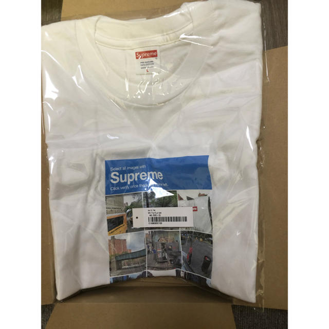 supreme verify tee L 白 半袖T Lサイズ