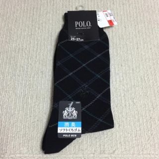 グンゼ(GUNZE)のメンズ  POLO ソックス  黒(ソックス)