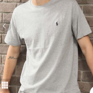 ポロラルフローレン(POLO RALPH LAUREN)の POLO RALPH LAUREN クルーネック半袖Tシャツ グレー(Tシャツ/カットソー(半袖/袖なし))