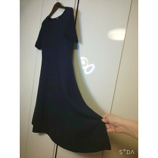 ユニクロ(UNIQLO)の ユニクロの3Dニットワンピース(半袖)(ロングワンピース/マキシワンピース)