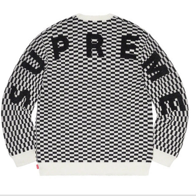 【気質アップ】 ニット/セーター Supreme Checkerboard Sweater Logo Back - ニット/セーター