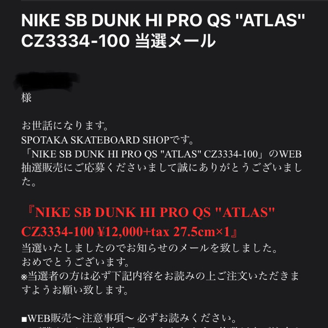 Atlas Nike SB Dunk High 27.5cm