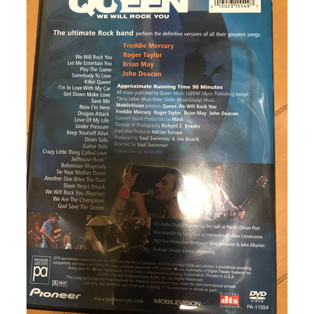 QUEEN we will rock you エンタメ/ホビーのDVD/ブルーレイ(ミュージック)の商品写真