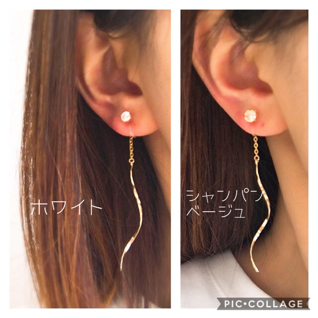 いちご様専用*:.｡.  リピーター様⭐︎ ノンホールピアス  イヤリング  ハンドメイドのアクセサリー(イヤリング)の商品写真