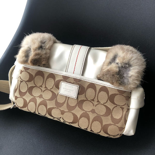 Coach コーチ　ファー付き　ショルダーバック