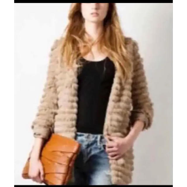 LE CIEL BLEU(ルシェルブルー)のルシェルブルー ファーコート ファーブルゾン レディースのジャケット/アウター(毛皮/ファーコート)の商品写真